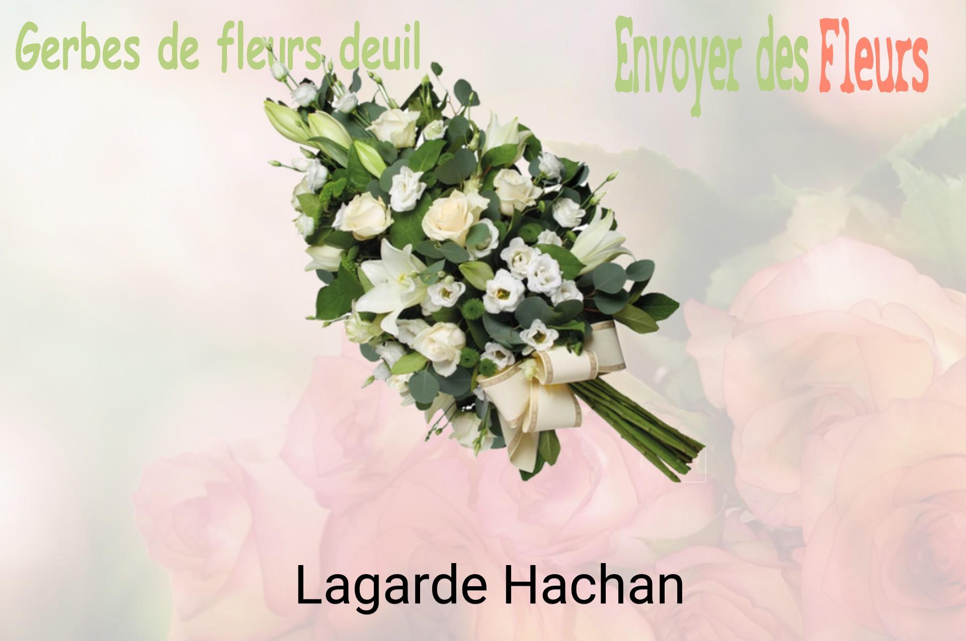 Gerbe de fleurs de deuil livrée à Lagarde-Hachan